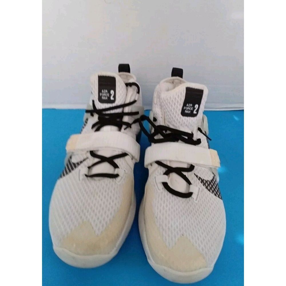Nike Air Force Max Ii White Training Athletic Sneakers Basketball Cross-Training